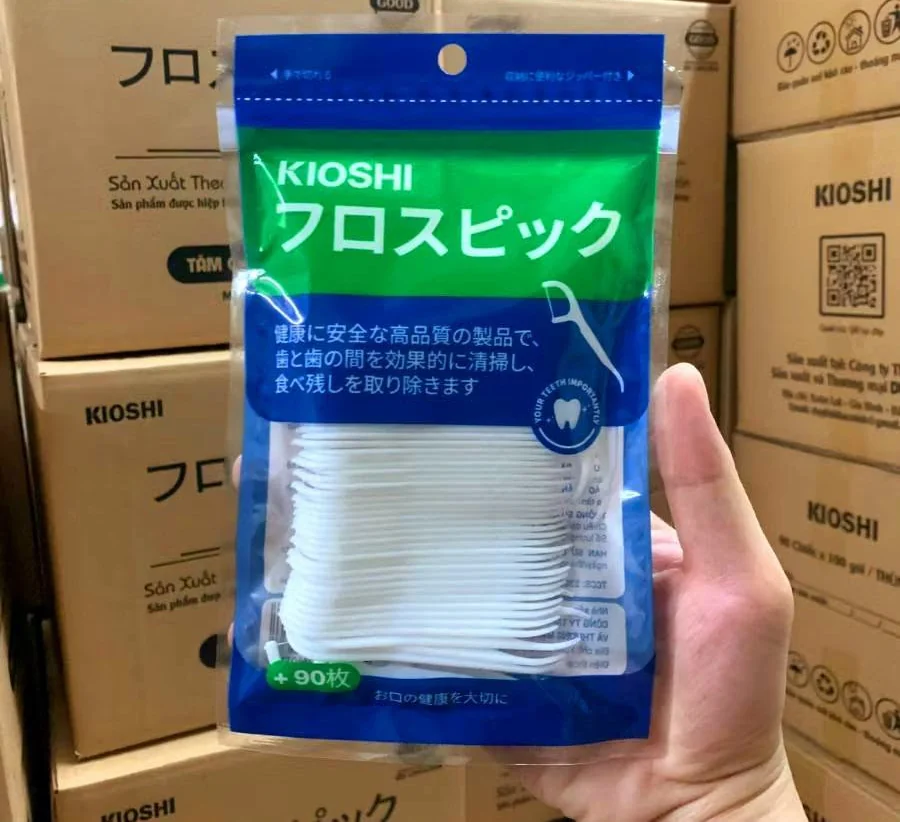 Gói tăm chỉ nha khoa Kioshi 90 chiếc